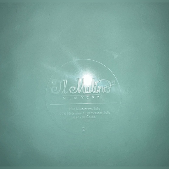 Il Mulino 100% Melamine Dinner Plates 9” Seafoam Green EUC - Picture 3 of 6